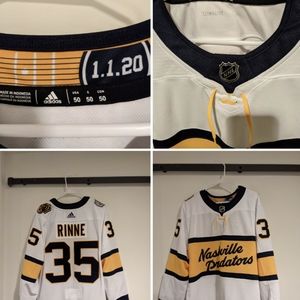 Nashville Predators Winter Classic Jersey.  Size 50: Pekka Rinne